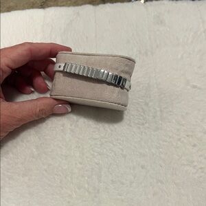 Michael Kors silver/ leather bracelet